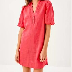 NWT Lilly Pulitzer Mialeigh Kane Coral, elbow sleeve dress size 4 & 6
